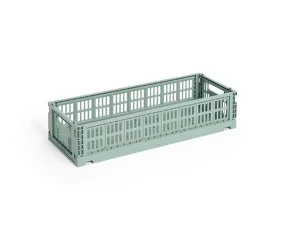 Úložný box Colour Crate Mini Oblong, sage green