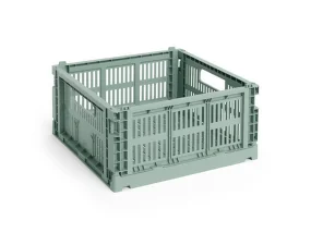 Úložný box Colour Crate Medium Square, sage green