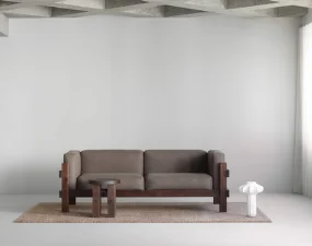 Třímístná pohovka Kube Dark Brown, Remix 133