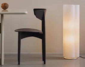 Stojací lampa Boe, silver/natural