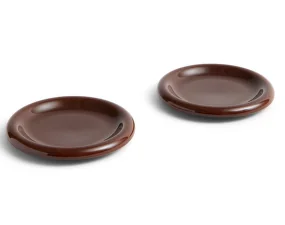 Talíř Barro Ø18 set 2ks, burgundy