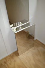 Zrcadlo Pleat, polished steel