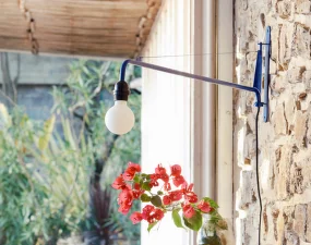 Nástěnná lampa Petite Potence, Prouvé Bleu Marcoule