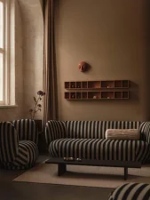 Sofa Rico 3, Louisiana sand / off-white
