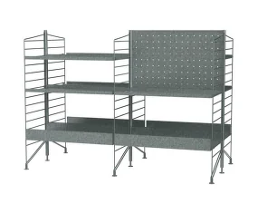 Venkovní policová sestava String Outdoor L, galvanized