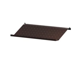 Police String Shoe Shelf Metal 58 x 30, dark brown