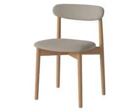 Čalouněná jídelní židle Merge Oiled Oak, sand