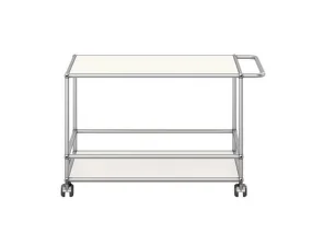 Servírovací vozík USM Haller, pure white