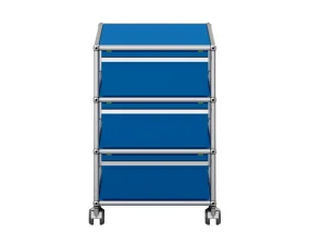 Zásuvkový kontejner na kolečkách USM Haller M26, gentian blue