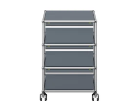 Zásuvkový kontejner na kolečkách USM Haller M26, mid-grey