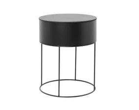 Truhlík na květiny Plant Box Round, black