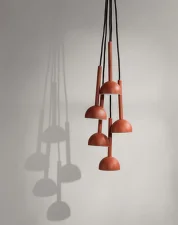 Závěsná lampa Blush, rust
