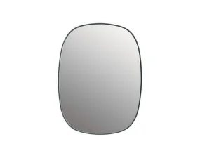 Zrcadlo Framed Mirror, small dark green/clear