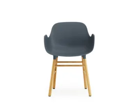Židle Form s područkami Oak, blue
