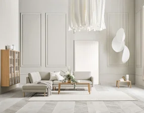 Konferenční stolek Graceful 60x120x32, white pigmented oiled oak