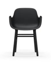 Židle Form s područkami Black Oak, black
