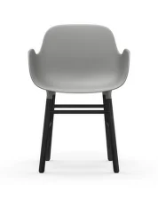 Židle Form s područkami Black Oak, grey