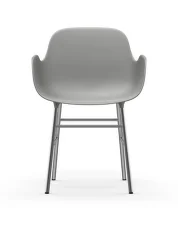 Židle Form s područkami Chrome, grey