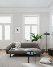 Sofa Plis 3-Seater, brown