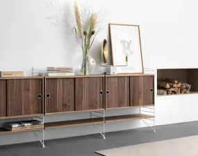 Policová sestava String Living Room F, white