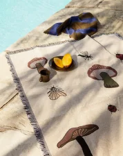 Tapiserie Forest Tapestry Blanket, sand