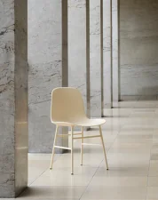 Židle Form Steel, cream