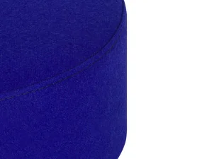 Pouf Folk Low, blueberry pie wool