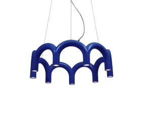 Závěsné svítidlo Arch Circle 76, blue