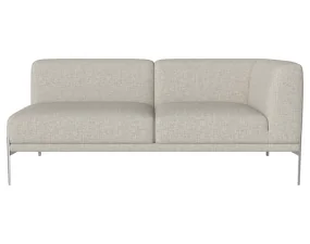 Dvoumístná otevřená pohovka Caisa Brushed Steel / Nantes sand, pravá