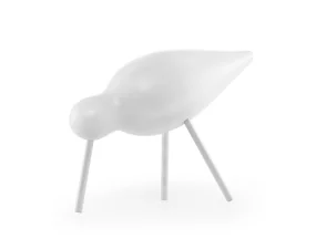 Dřevěný ptáček Shorebird Medium, white / white