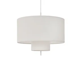 Závěsná lampa Margin Ø70, white canvas