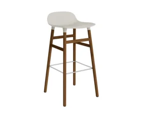 Barová židle Form 75 cm Walnut, light grey