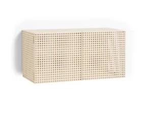 Nástěnná komoda Perforated Cabinet Wall Small, eggshell