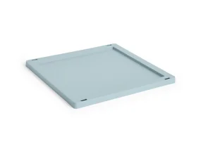 Plastové víko Colour Crate Medium Square/Cube, dusty blue