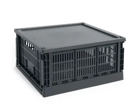 Plastové víko Colour Crate Large Square, charcoal