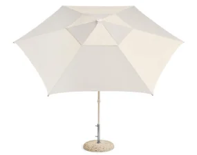 Slunečník Terrazza Hexagon, off-white and grey