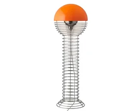 Stojací lampa Wire, chrome/orange