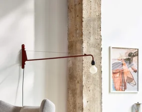 Nástěnná lampa Petite Potence, Prouvé Blanc Colombe (Ecru)