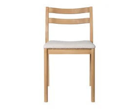 Jídelní židle Boda Rugged Bouclé, natural oak/off-white