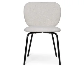 Jídelní židle Rico Side Chair, Soft Bouclé off-white / black