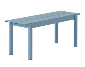 Lavice Linear Steel Bench 110 cm, pale blue
