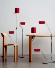 Lampa Apex Desk Clip, maroon red