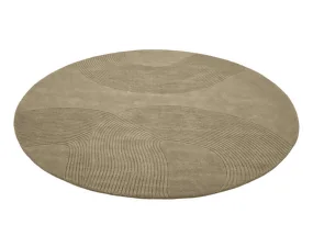 Koberec Zen Round Ø250 cm, dark beige