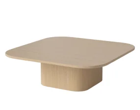 Konferenční stolek Eida 100x100 H32, white pigmented oiled oak