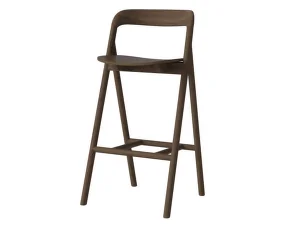 Barová židle Fenri 75 cm, dark oiled oak