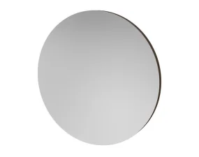 Zrcadlo Vala Round Ø100 cm, dark lacquered oak