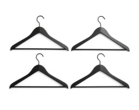 Ramínka Smooth Slim with Bar set 4ks, black