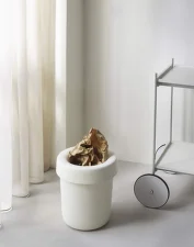 Odpadkový koš Hide, cream