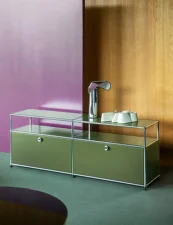 Komoda pod TV USM Haller O2, pure white