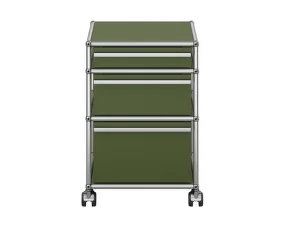 Zásuvkový kontejner na kolečkách USM Haller M63, olive green